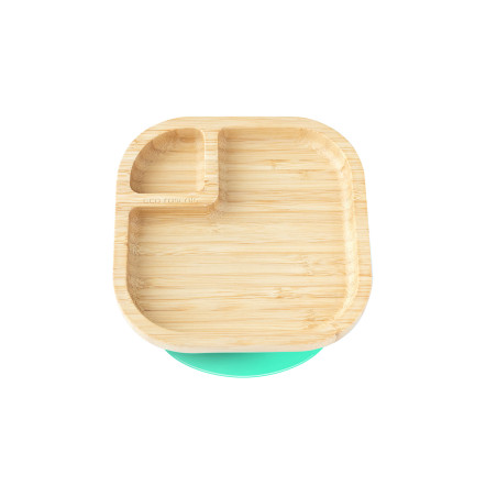 ECORASCALS Bamboo plate baby green square
