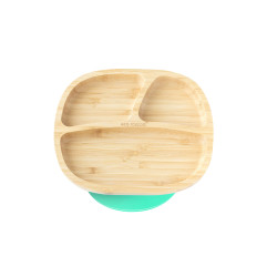 ECORASCALS Three-section bowl Bamboo green