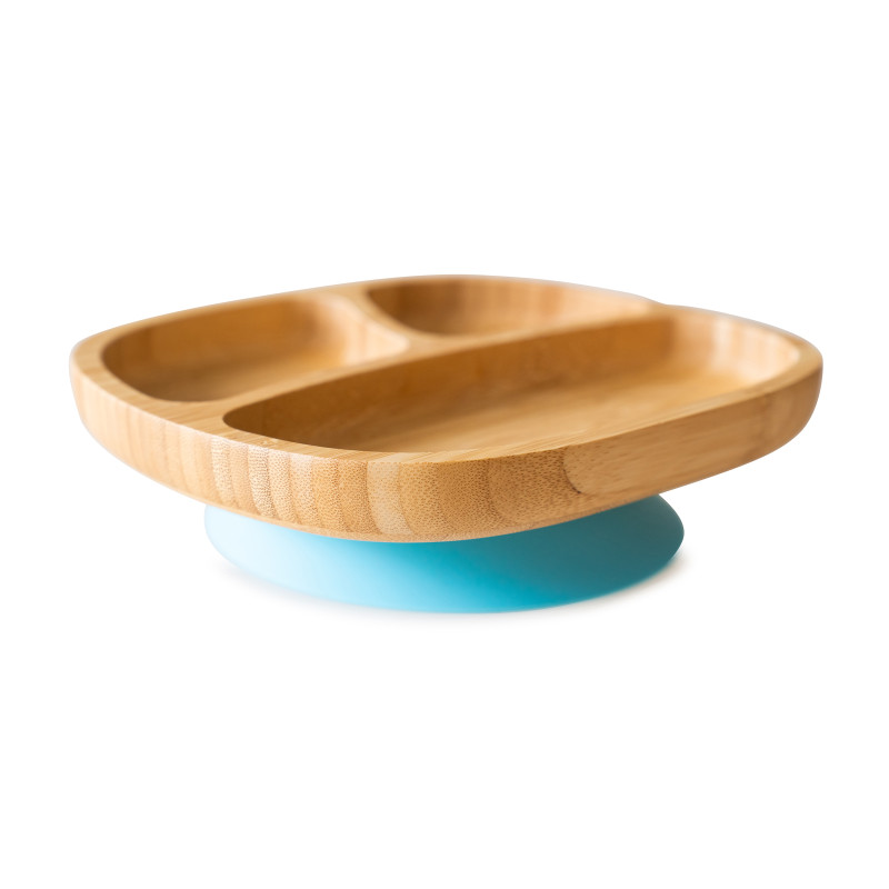 ECORASCALS Three-section bowl Bamboo blue