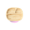 ECORASCALS Three-section bowl Bamboo pink