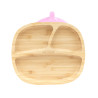 ECORASCALS Three-section bowl Bamboo pink