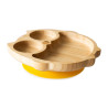 ECORASCALS Bamboo bowl yellow Owl with sucker