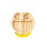 ECORASCALS Bamboo bowl yellow Owl with sucker