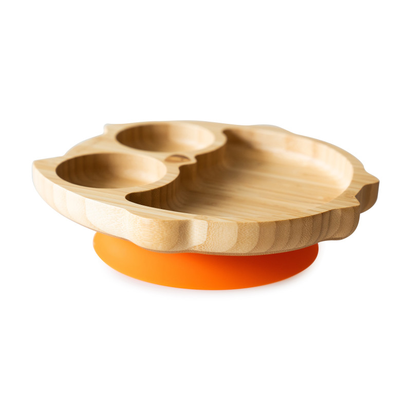 ECORASCALS Bamboo bowl orange Owl with