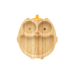 ECORASCALS Bamboo bowl orange Owl with