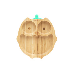 ECORASCALS Bamboo bowl green Owl with adv