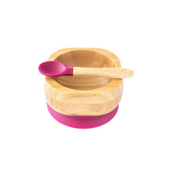 ECORASCALS Bambusová miska sytě červená s p