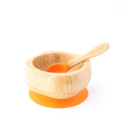 ECORASCALS Bamboo bowl deep orange