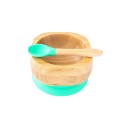ECORASCALS Bamboo bowl deep green with right