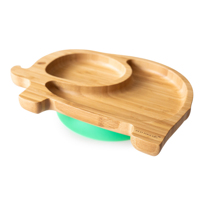 ECORASCALS Bamboo bowl green Elephant with pr