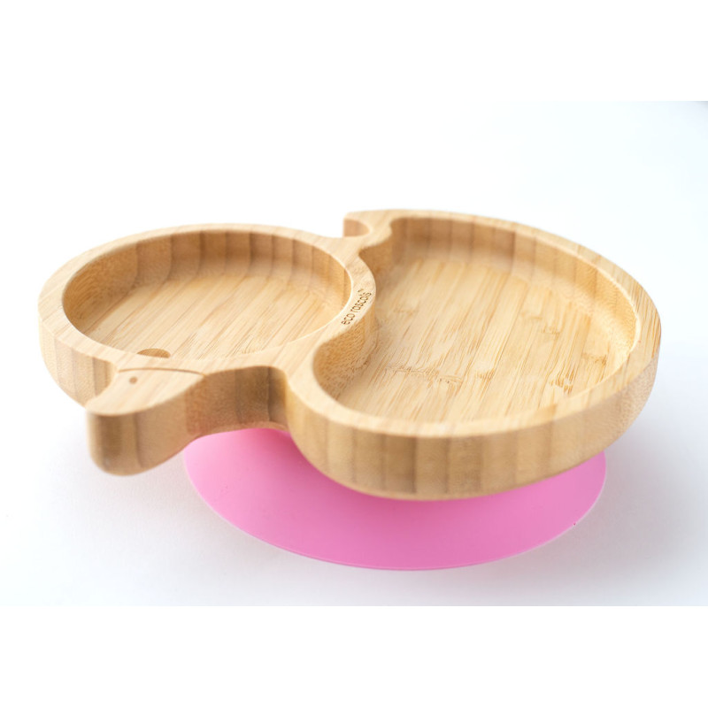 ECORASCALS Bamboo bowl pink Duck with p