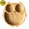 ECORASCALS Bamboo bowl blue Owl with front