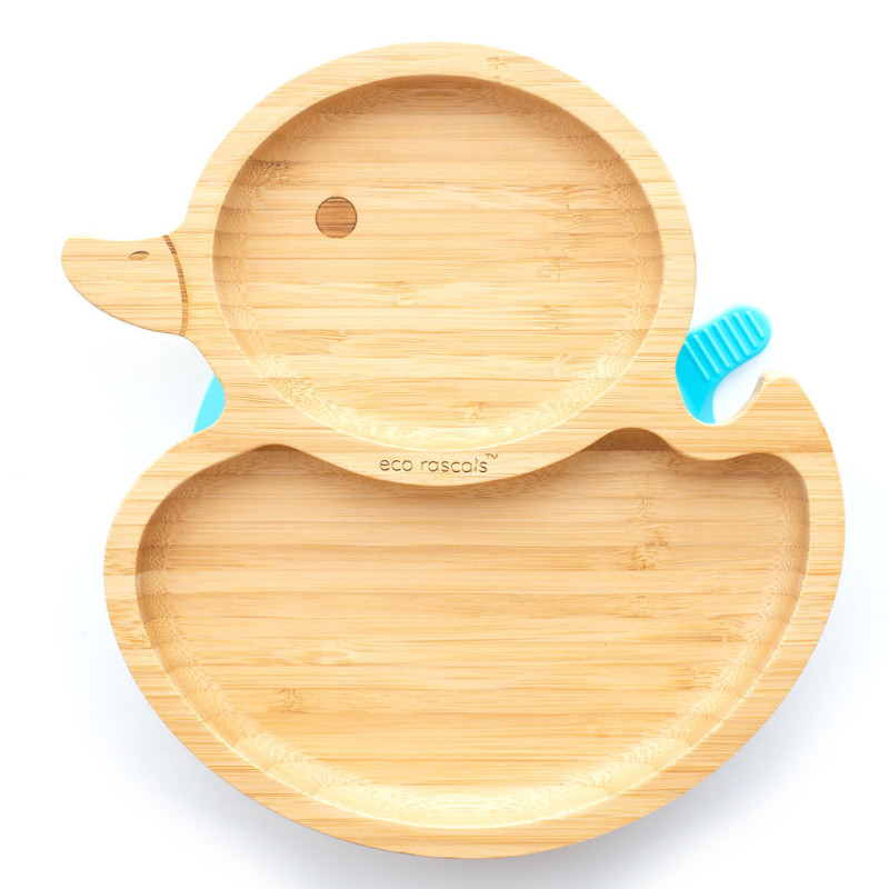 ECORASCALS Blue Bamboo Bowl Duck
