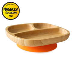 ECORASCALS Třídílná mísa Bamboo orange