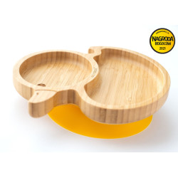 ECORASCALS Miseczka Bambusowa żółta Kaczuszka z pr