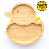 ECORASCALS žltá bambusová miska kačica s pr