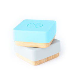 ECORASCALS Bambusové nádoby na občerstvenie 2 ks sivomodré