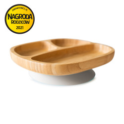 ECORASCALS Miska trojdielna Bamboo sivá s