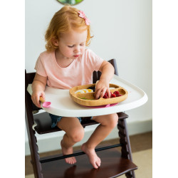 ECORASCALS Miska trojdielna Bamboo sivá s