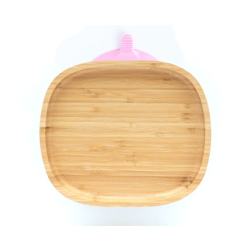 ECORASCALS Classic plate bamboo pink with