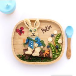 ECORASCALS Klasický bambusový tanier modrý