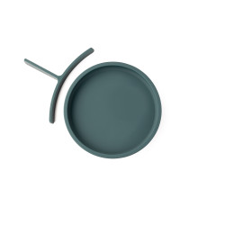 ECORASCALS Miseczka trójdzielna silikonowa TEAL