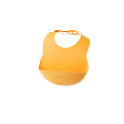 ECORASCALS Śliniak silikonowy MUSTARD