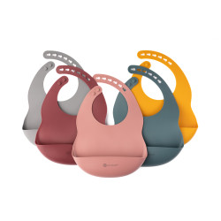 ECORASCALS Silicone bib ROSE
