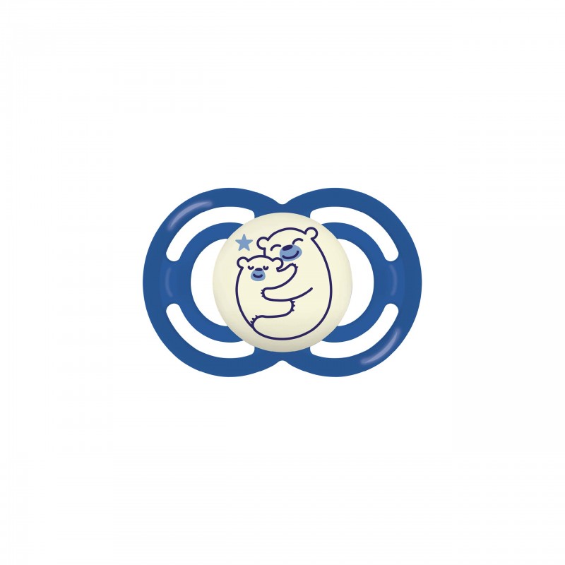 MAM BABY Smoczek uspokajający Perfect Silky Night 6+ boy